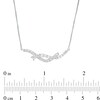 Thumbnail Image 4 of 0.50 CT. T.W. Journey Certified Lab-Grown Diamond Overlay Necklace in 14K White Gold (F/SI2)