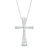 Thumbnail Image 0 of 0.50 CT. T.W. Journey Diamond Windmill Pendant in 10K White Gold