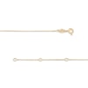 0.25 CT. Certified Lab-Created Diamond Solitaire Curved Bar Necklace in 14K Gold (F/SI2)