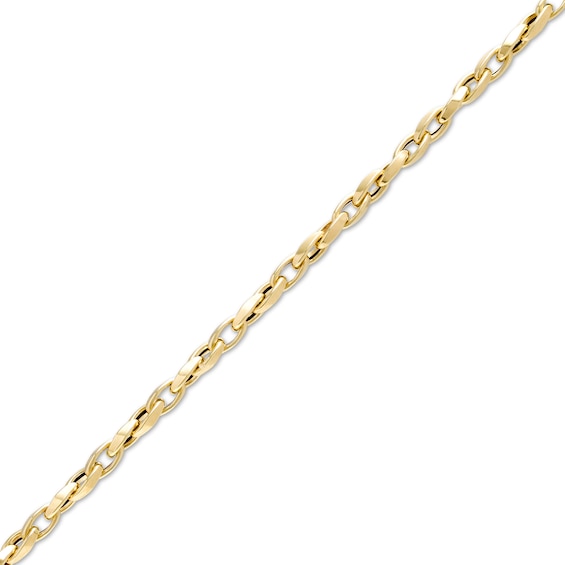 Twisted Chain Link Bracelet in 18K Gold - 7.25"