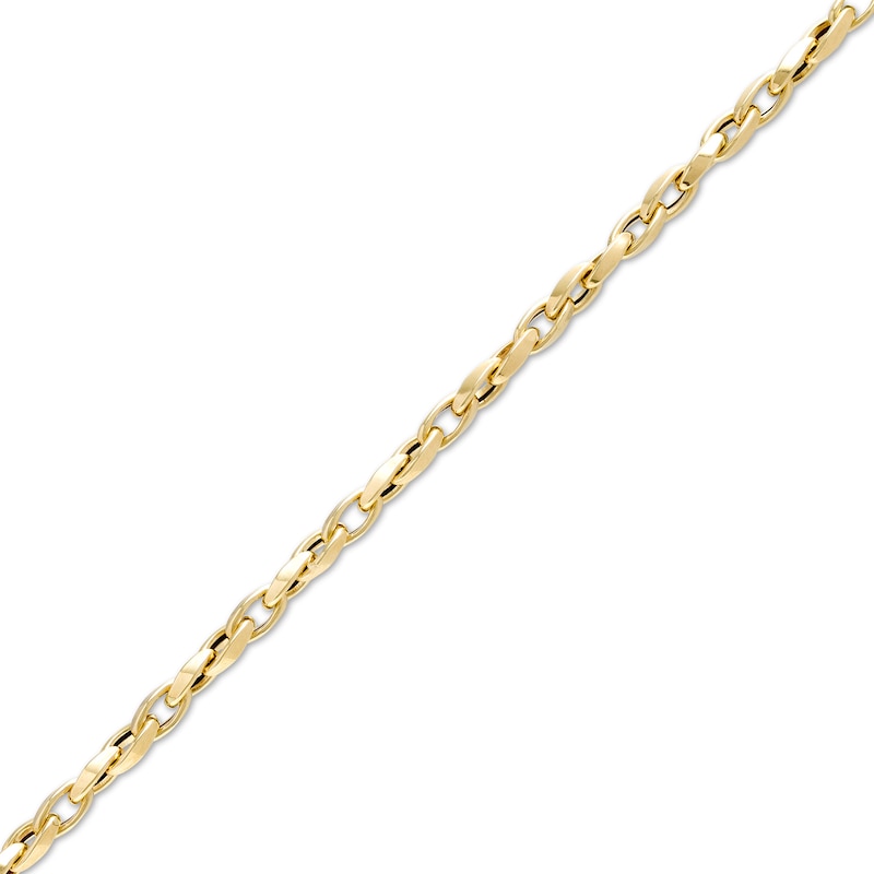Twisted Chain Link Bracelet in 18K Gold - 7.25"