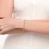 Thumbnail Image 2 of Twisted Chain Link Bracelet in 18K Gold - 7.25"
