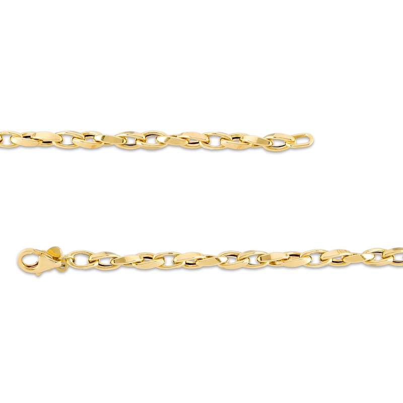 Main Image 3 of Twisted Chain Link Bracelet in 18K Gold - 7.25"