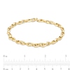 Thumbnail Image 4 of Twisted Chain Link Bracelet in 18K Gold - 7.25"