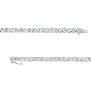 Men's 5.00 CT. T.W. Certified Lab-Created Diamond Tennis Bracelet in 14K White Gold (F/SI2) - 8.5"