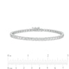 Thumbnail Image 4 of Men's 5.00 CT. T.W. Certified Lab-Grown Diamond Tennis Bracelet in 14K White Gold (F/SI2) - 8.5"
