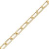 6.0mm Paper Clip-Style Chain Link Bracelet in 18K Gold - 7.25"