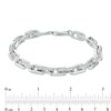 Men's 0.50 CT. T.W. Diamond Link Chain Bracelet in Sterling Silver – 8.5"