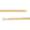 Thumbnail Image 3 of 7.0mm Flat Curb Chain Link Bracelet in 18K Gold - 7.26"