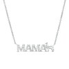 Thumbnail Image 1 of Diamond Accent "MAMA" Llama Necklace in Sterling Silver