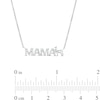 Thumbnail Image 2 of Diamond Accent "MAMA" Llama Necklace in Sterling Silver