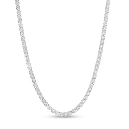 Men's 5.00 CT. T.W. Certified Lab-Grown Diamond Tennis Necklace in 14K White Gold (F/SI2) - 22"