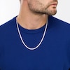 Thumbnail Image 2 of Men's 5.00 CT. T.W. Certified Lab-Grown Diamond Tennis Necklace in 14K White Gold (F/SI2) - 22"