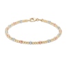 Thumbnail Image 1 of Diamond-Cut Brilliance Bead Station Bracelet in 18K Gold