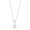 0.60 CT. T.W. Certified Lab-Created Diamond Stacked Drop Necklace in 14K White Gold (F/SI2)