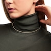 Thumbnail Image 2 of Diamond-Cut 3.0mm Station Brilliance Beads Chain Necklace in 18K Gold – 16.5"