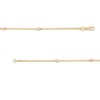 Thumbnail Image 3 of Diamond-Cut 3.0mm Station Brilliance Beads Chain Necklace in 18K Gold – 16.5"