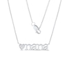 Thumbnail Image 0 of Diamond Accent Heart "nana" Necklace in Sterling Silver – 17.75"