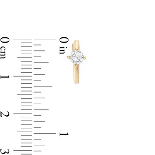 0.50 CT. T.W. Certified Lab-Created Diamond Solitaire Hoop Earrings in 14K Gold (F/SI2)