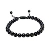 Thumbnail Image 1 of Men's 8.0mm Obsidian Bead Bolo Bracelet in Stainless Steel with Black Ion-Plate – 10.5"