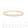 Thumbnail Image 2 of 1.25 CT. T.W. Journey Diamond Cascading Bangle in 10K Gold