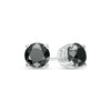 Thumbnail Image 1 of 1.95 CT. T.W. Black Diamond Solitaire Stud Earrings in 14K White Gold