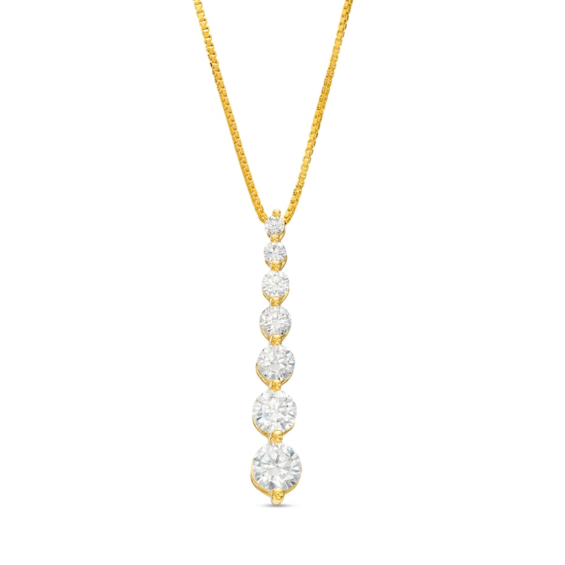 1.00 CT. T.W. Journey Certified Lab-Created Diamond Pendant in 14K Gold (F/SI2)