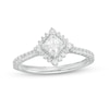 Thumbnail Image 1 of 0.75 CT. T.W. Princess-Cut Diamond Shadow Frame Tilted Engagement Ring in 14K White Gold