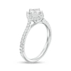 Thumbnail Image 3 of 0.75 CT. T.W. Princess-Cut Diamond Shadow Frame Tilted Engagement Ring in 14K White Gold
