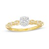 Thumbnail Image 0 of 0.33 CT. T.W. Diamond Art Deco Vintage-Style Engagement Ring in 10K Gold