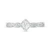 Thumbnail Image 3 of 0.33 CT. T.W. Princess-Cut Diamond Tilted Art Deco Vintage-Style Engagement Ring in 10K White Gold