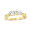 Thumbnail Image 0 of 1.00 CT. T.W. Diamond Past Present Future® Concave Ribbon Shank Engagement Ring in 14K Gold