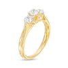 1.00 CT. T.W. Diamond Past Present Future® Concave Ribbon Shank Engagement Ring in 14K Gold