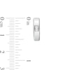 Thumbnail Image 3 of 0.10 CT. T.W. Baguette Diamond Trio Huggie Hoop Earrings in Sterling Silver