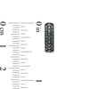 Thumbnail Image 3 of Men's 0.75 CT. T.W. Black Diamond Huggie Hoop Earrings in Sterling Silver