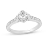 Thumbnail Image 0 of Enchanted Disney Ariel 0.69 CT. T.W. Diamond Seashell Profile Engagement Ring in 14K White Gold
