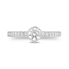 Thumbnail Image 3 of Enchanted Disney Ariel 0.69 CT. T.W. Diamond Seashell Profile Engagement Ring in 14K White Gold