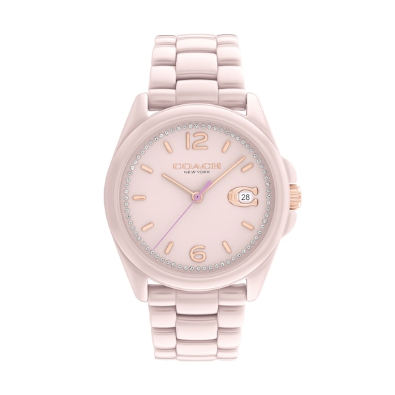 Ladies' Coach Greyson Crystal Accent Ceramic Watch (Model