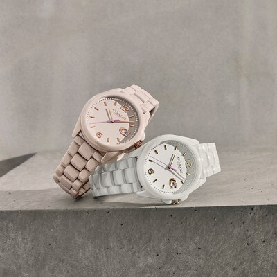 Ladies' Coach Greyson Crystal Accent Ceramic Watch (Model