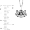 Thumbnail Image 2 of Enchanted Disney Pocahontas 0.115 CT. T.W. Black and White Diamond Meeko Pendant in Sterling Silver