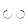 Thumbnail Image 1 of Enchanted Disney Villains Jafar 0.18 CT. T.W. Black Diamond Circle Stud Earrings in 10K Gold