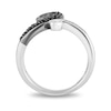 Thumbnail Image 3 of Disney Treasures The Nightmare Before Christmas 0.115 CT. T.W. Diamond Bypass Hill Ring in Sterling Silver