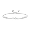 Thumbnail Image 0 of 1.00 CT. T.W. Journey Diamond Bolo Bracelet in 10K White Gold - 9.5"