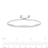 Thumbnail Image 2 of 1.00 CT. T.W. Journey Diamond Bolo Bracelet in 10K White Gold - 9.5"
