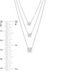 Thumbnail Image 3 of 1.00 CT. T.W. Certified Lab-Grown Diamond Triple Strand Necklace in 14K White Gold (F/SI2)