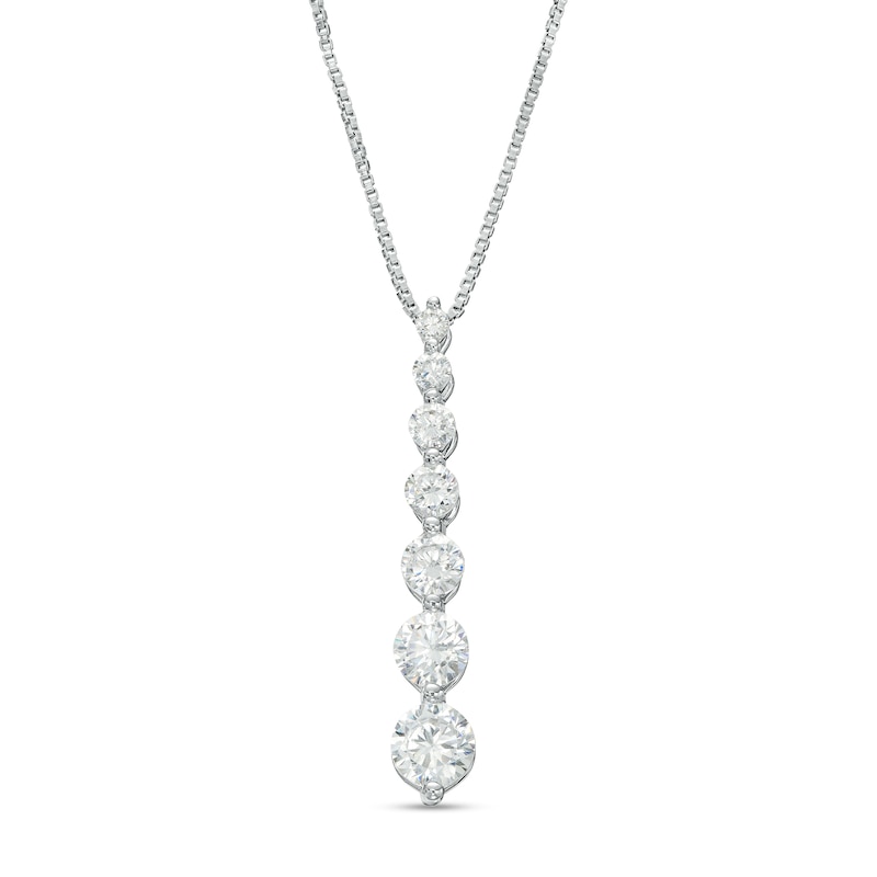 1.00 CT. T.W. Journey Certified Lab-Created Diamond Pendant in 14K White Gold (F/SI2)