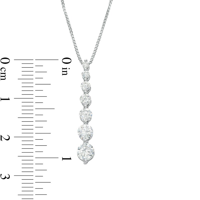 1.00 CT. T.W. Journey Certified Lab-Created Diamond Pendant in 14K White Gold (F/SI2)