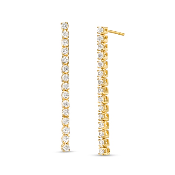 0.75 CT. T.W. Certified Lab-Created Diamond Stick Drop Earrings in 14K Gold (F/SI2