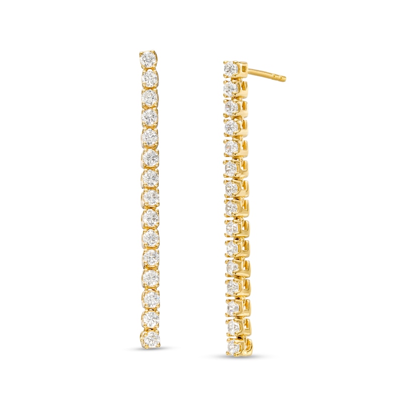 0.75 CT. T.W. Certified Lab-Created Diamond Stick Drop Earrings in 14K Gold (F/SI2