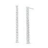 Thumbnail Image 1 of 0.75 CT. T.W. Certified Lab-Grown Diamond Stick Drop Earrings in 14K White Gold (F/SI2)